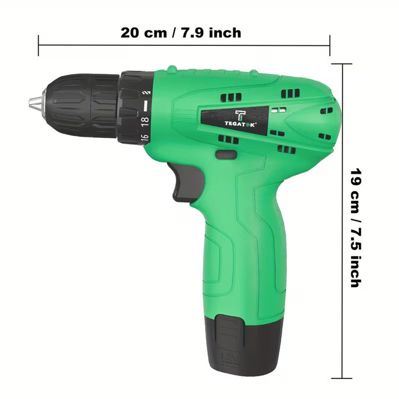 Mini Cordless Lithium Battery Power Tools, Household Practical Tools, Equipped with 1 Or 2 Battery