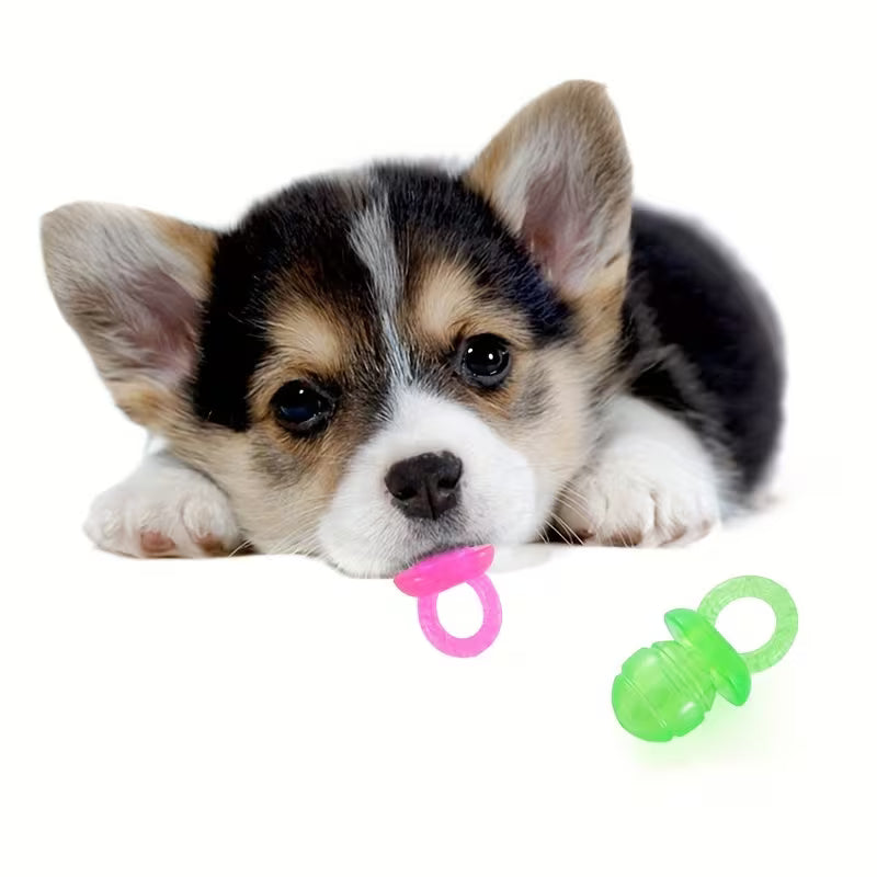 Transparent Pacifier Shaped Pet Dog Sound Toy Chew and Vent