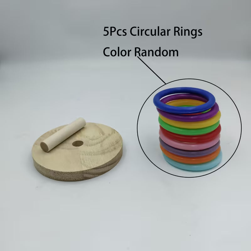 Colorful Bird Parrot Training Rings, Plastic, Random Color