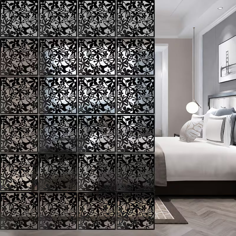 12pcs Art Deco Plastic Room Divider Panels