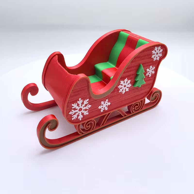 An Ideal Decorative Gift for Christmas - A 3D Printed Christmas Sleigh Figurine