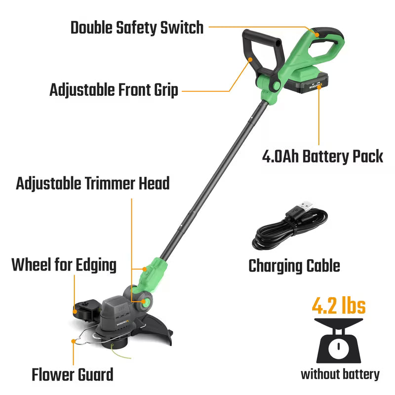 WORKPROX 12inch 20V Cordless String Trimmer
