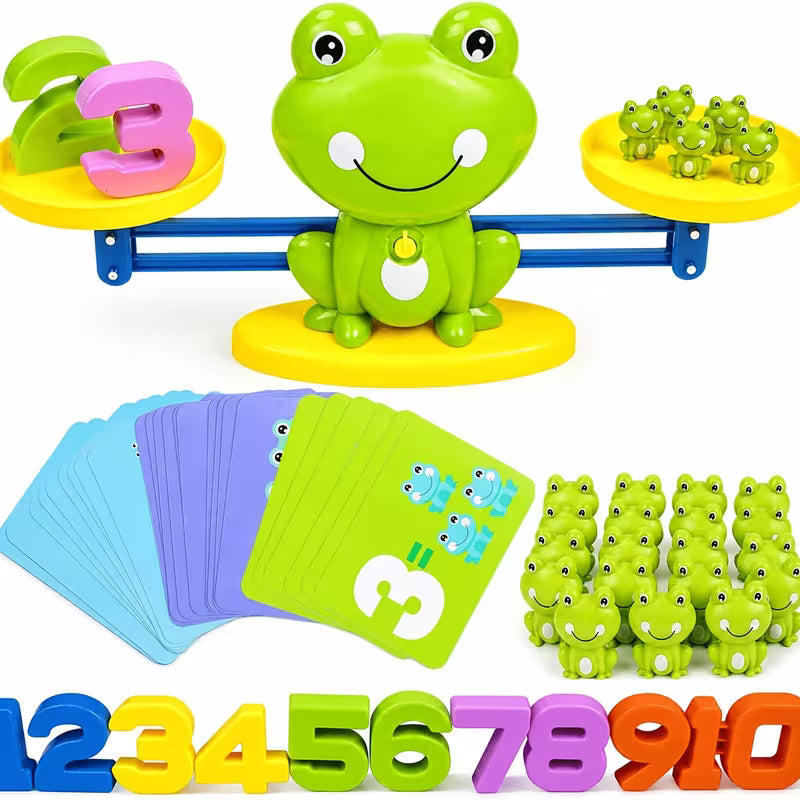 61/81-Piece Frog Balance Math Toy Set