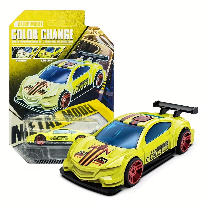 Color-Changing Temperature Racing Toy, Random Colors, Cool Color-Changing Mini Race, Random Color
