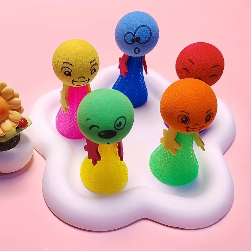 5/33-Piece Creative Bounce Small People Children EVA Toys Colorful