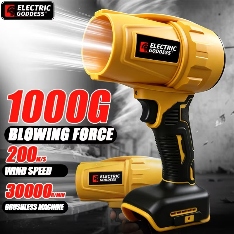 1000G Blowing Force, 30000RPM Brushless Cordless Air Blower