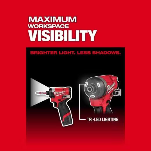 Milwaukee 3453-22 M12 Fuel 1/4 HEX Impact Driver KIT
