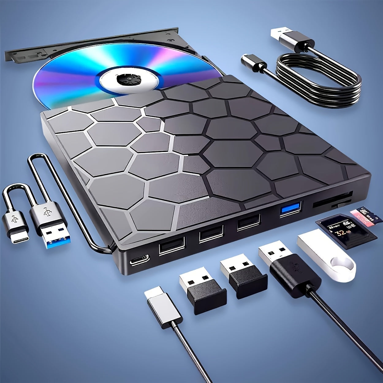 Portable External CD/DVD Drive