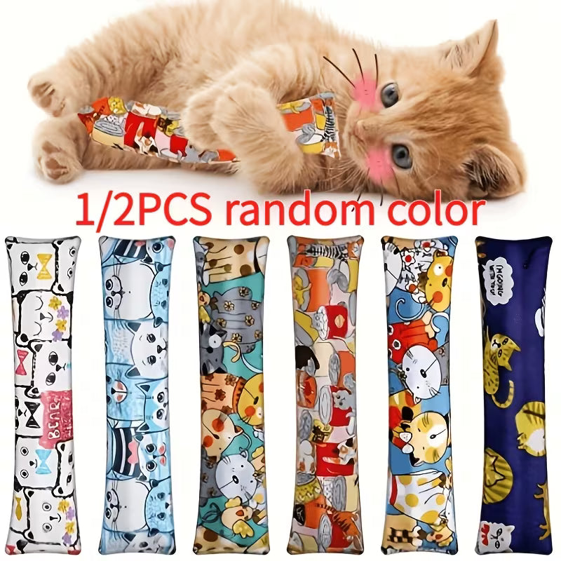 Random Color Cat Grass Chew Toy Pillow, Keep Your Cat Set, Random Color