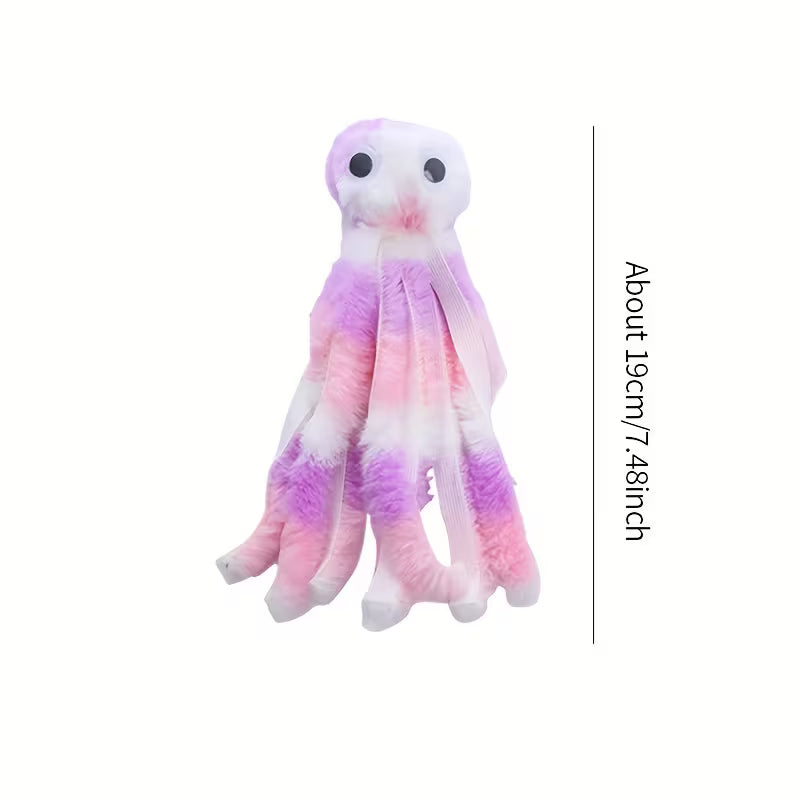 Cat Toy Cute Octopus Shaped Plush Toy Bite-Resistant Grinding Teeth