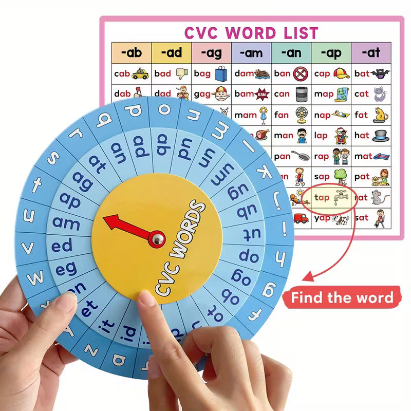 CVC Phonics Spinner Turntable Game Kit
