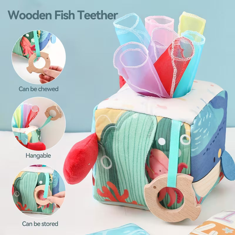 Colorful Marine Animal Tissue Box Toy