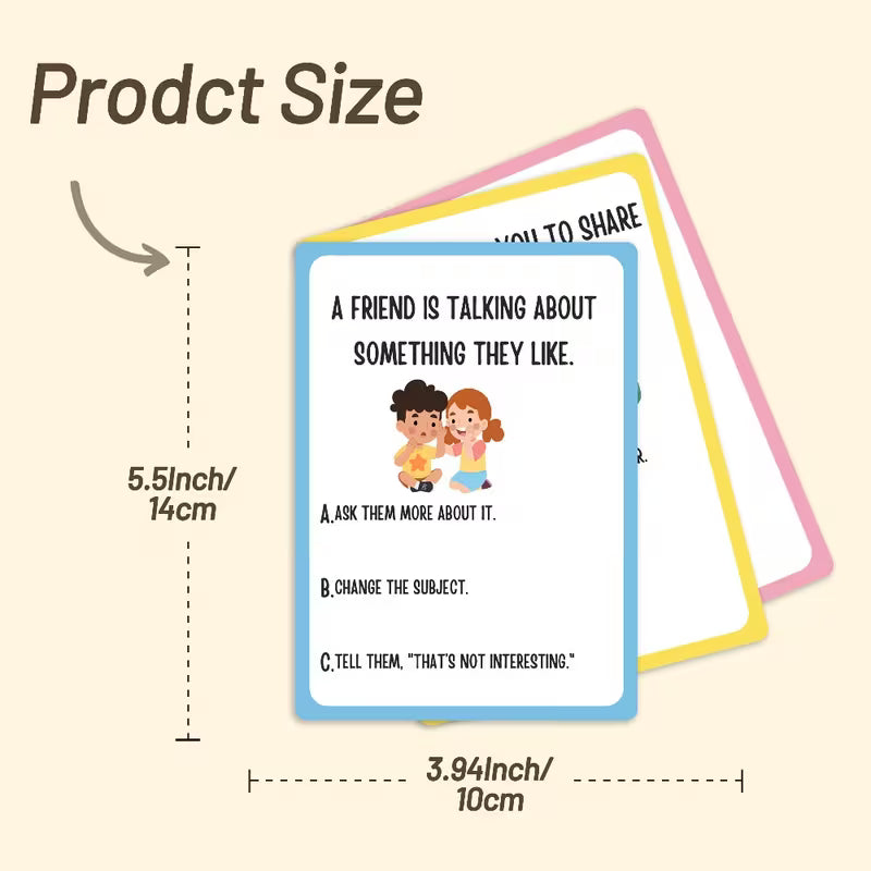 Building Friendships: 32 Social Interaction Cards for Kids