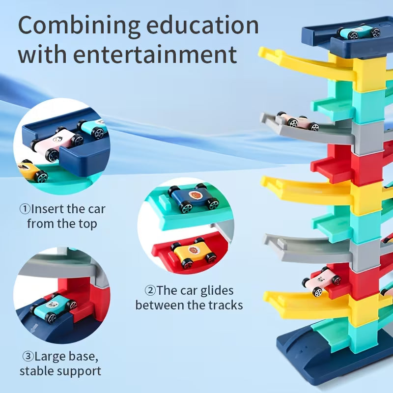 7-Layer Ramp Race Car Set