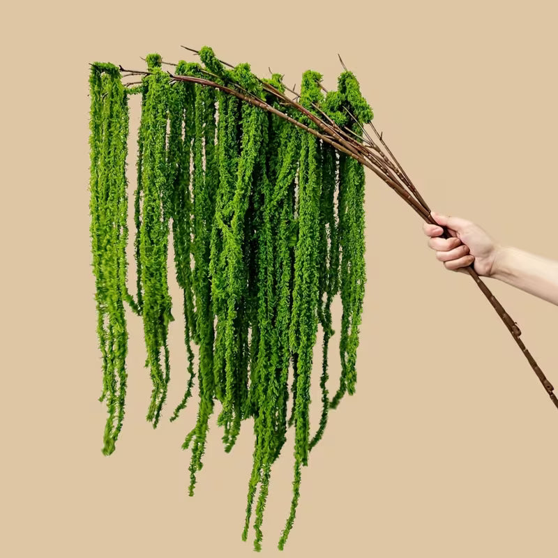 Set - Artificial Amaranth Flowers - Elegant Green, Green