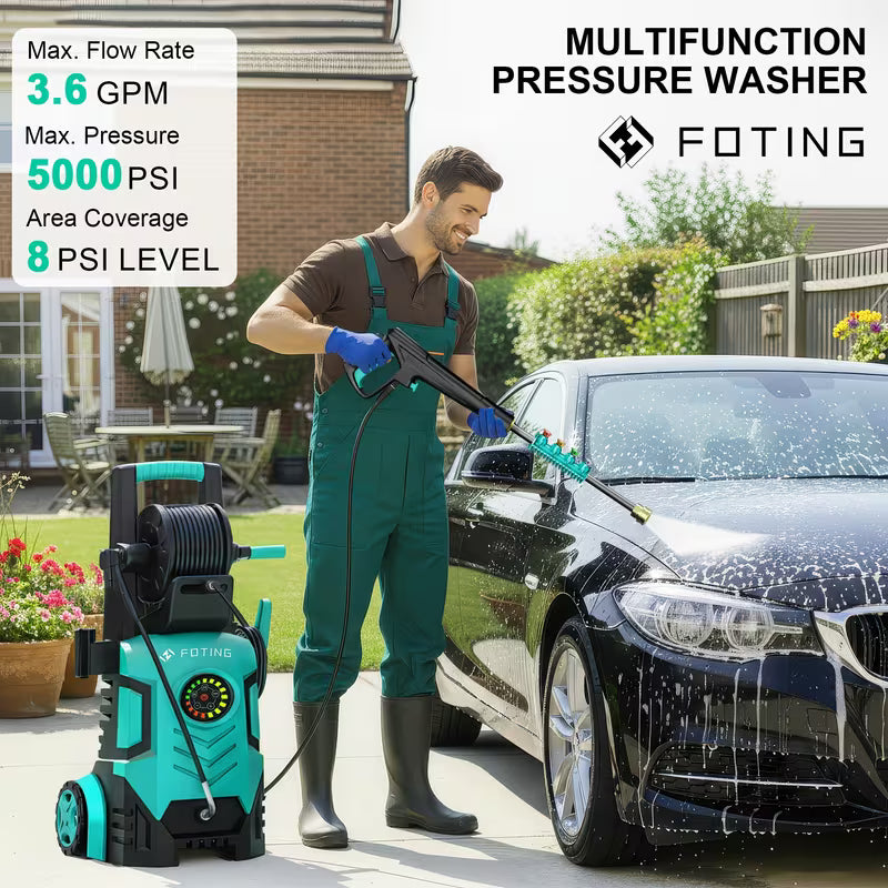 2026 New Model High-Pressure Washer, 5000 PSI, 2.4 GPM - 3.6 GPM