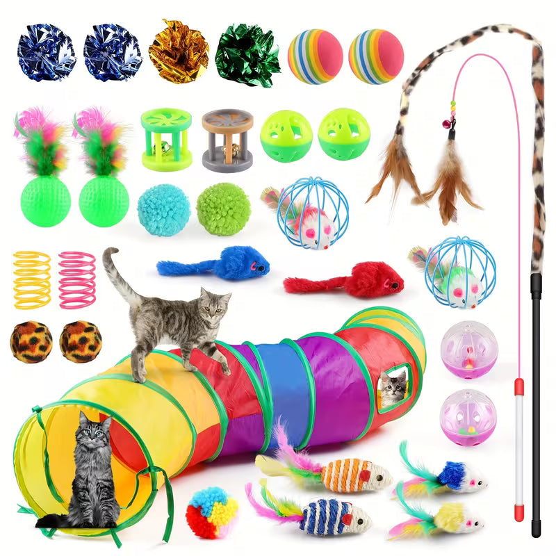 Cat Toys Set, 32pcs/set Kitten Toys Assortments