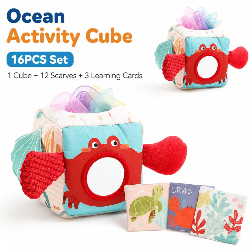 16-Piece Ocean Theme Activity Cube Toy