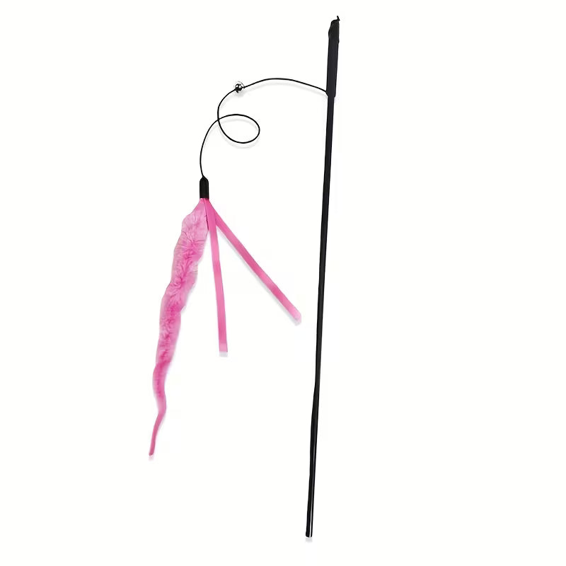 Pack of 1, Pink Caterpillar Bell Teaser, Pink And Colorful, Pink