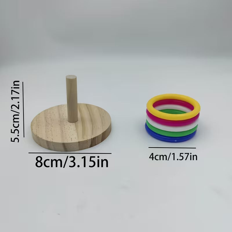 Colorful Bird Parrot Training Rings, Plastic, Random Color