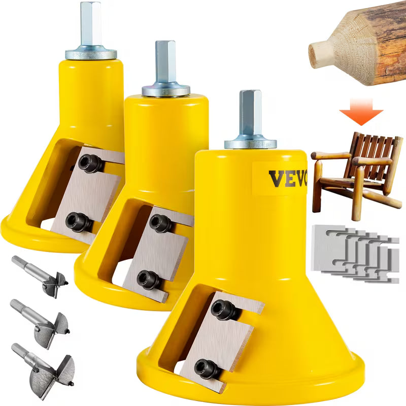 VEVOR Tenon Cutter, 1"/25.4mm & 1.5"/38mm & 2"/50.8mm