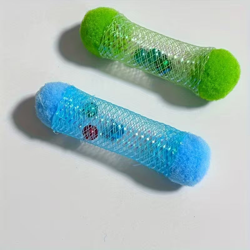 5pcs Random Color Interactive Cat Teaser Wand Set, Plastic, Random Color