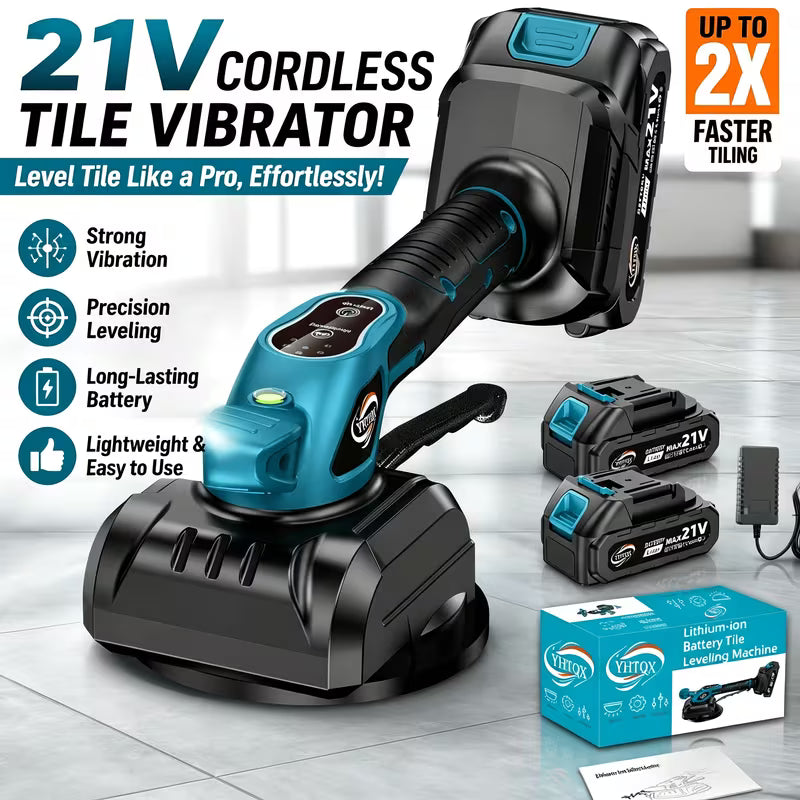 Cordless Tile Vibrator Flat Machine, Equipped