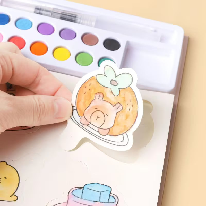 Watercolor Coloring Book