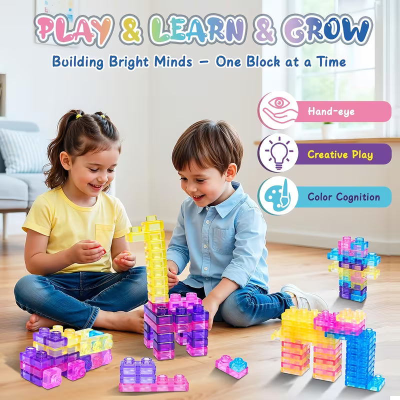 40-Piece Sensory Soft Building Blocks 3+ Kids Squishy Stacking Toy Set