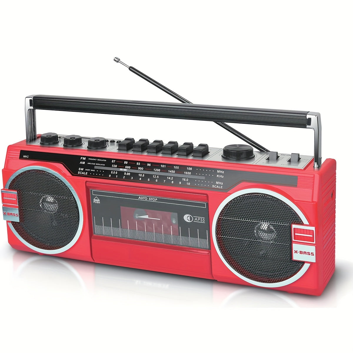 Retro 2 Way Speaker System Boombox