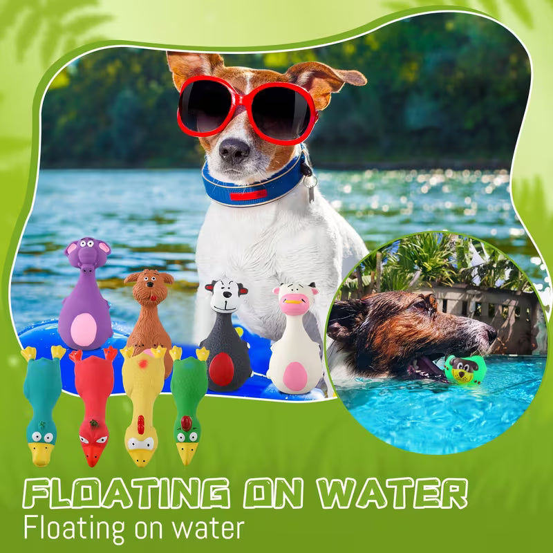 Squeaky Dog Toys, Latex Dog Toys Soft Bulk Set