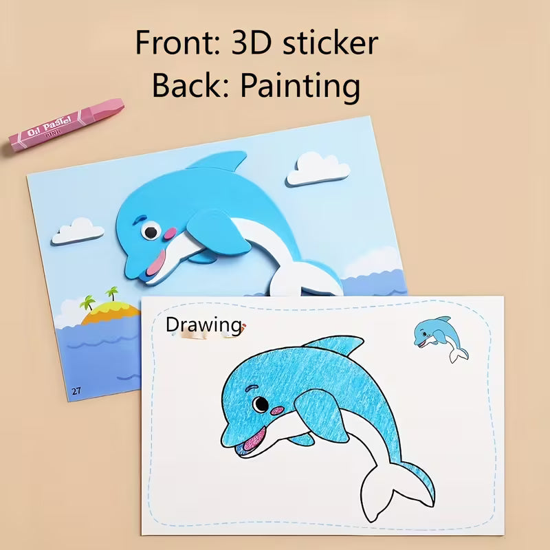 10-Piece 3D Puzzle Stickers