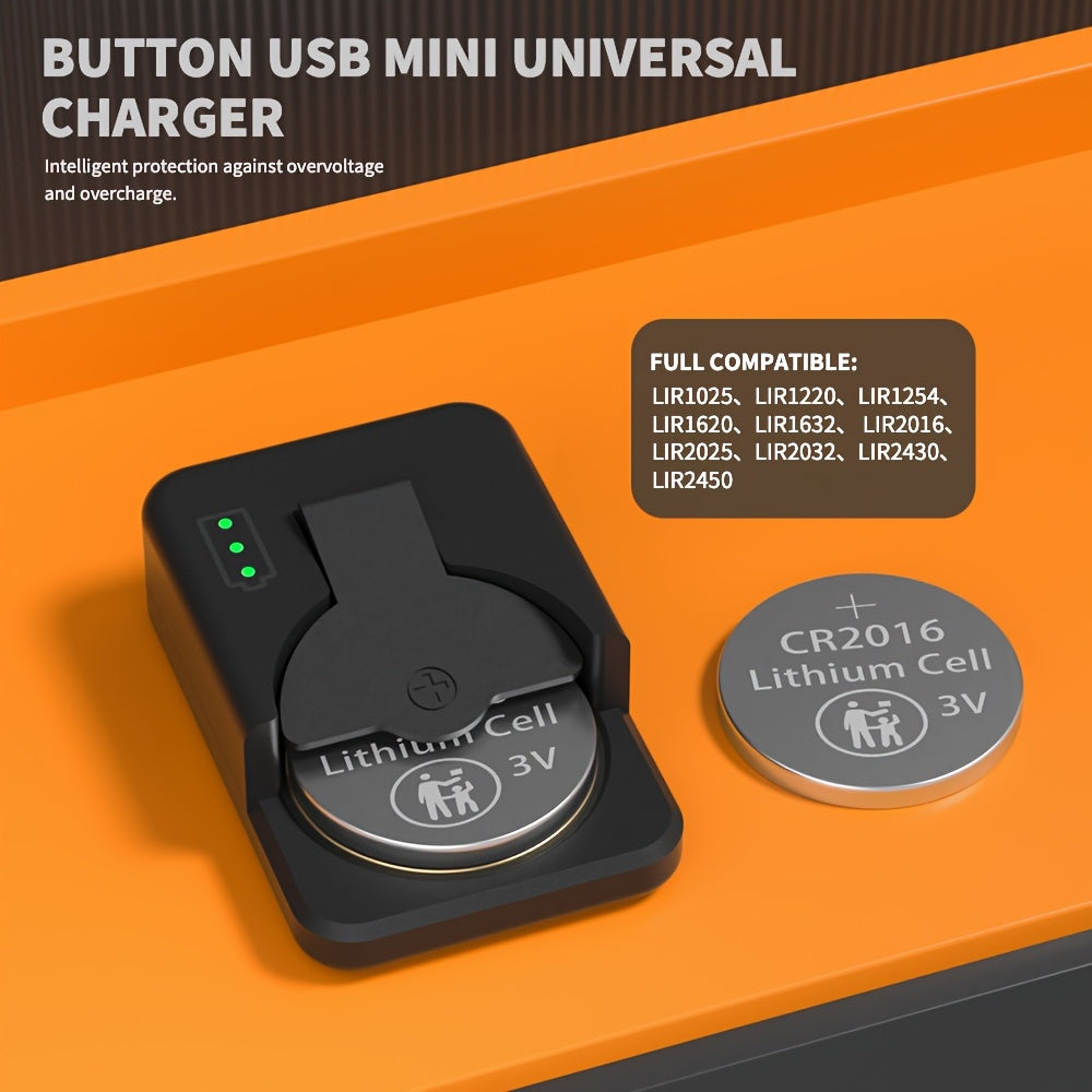 Premium USB Rechargeable Button Battery Charger