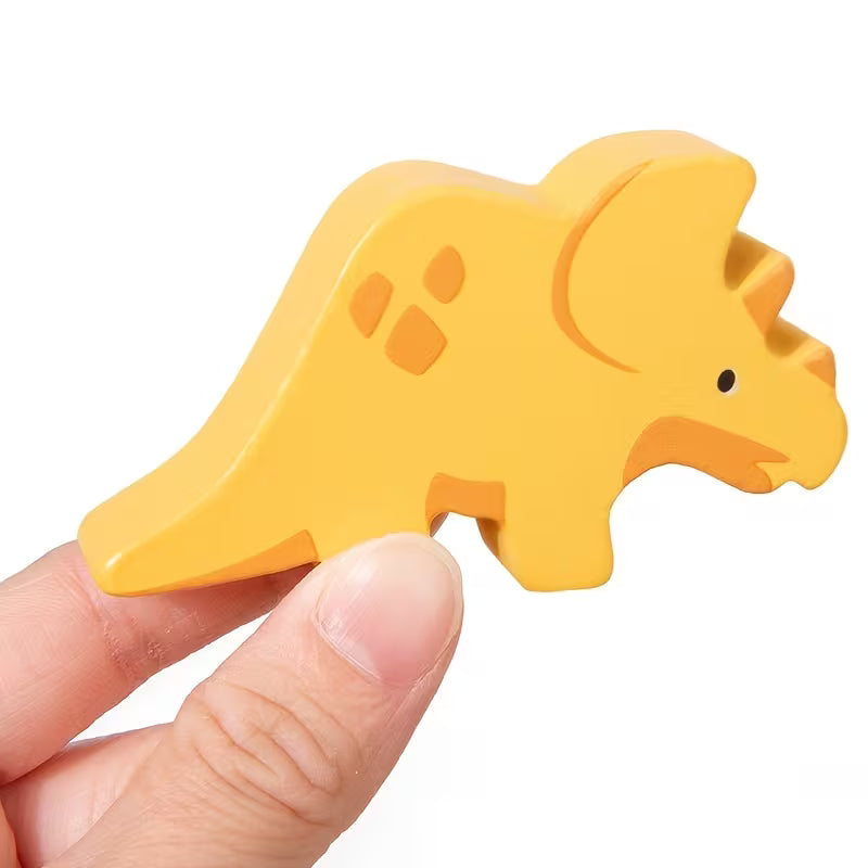 Wooden Dinosaur Sorting Stacking Blocks Toy