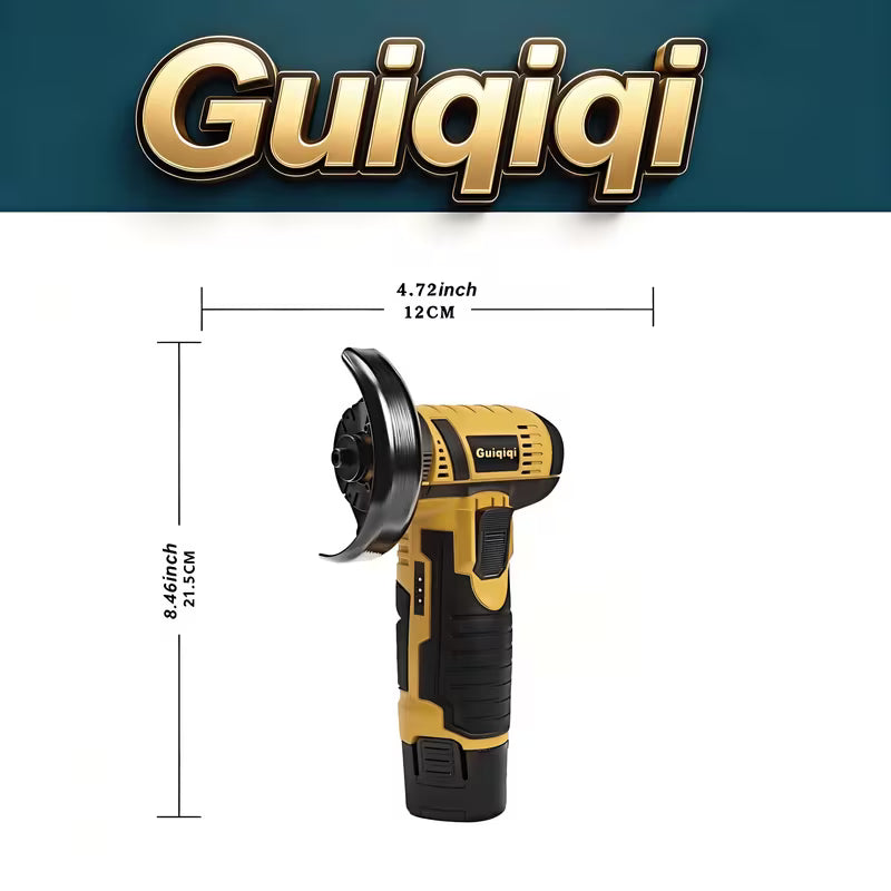 Mini Wireless Angle Grinder, 19500RPM Electric Grinding, Wood