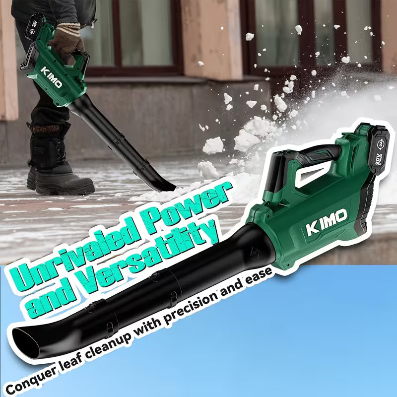 KIMO Leaf Blower Cordless with Battery And Charger, Brushless Motor, 650CFM 160MPH