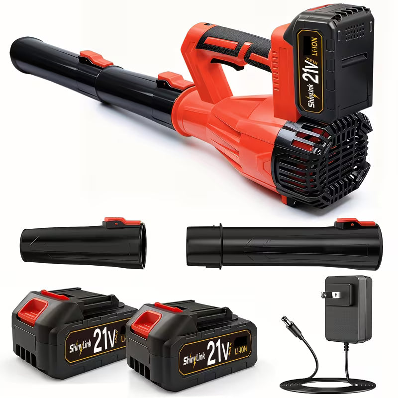 High-Power Cordless Leaf Blower with 1200mAh Battery, 580CFM/160MPH