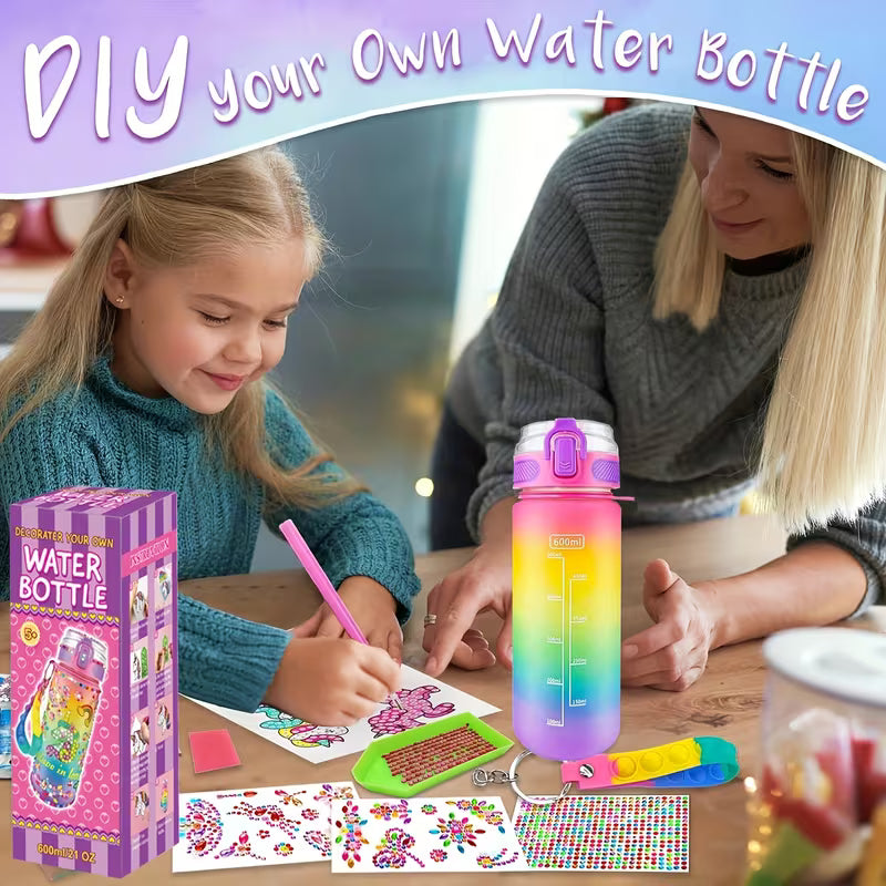 Kit for Girls to Decorate Their Water Bottles