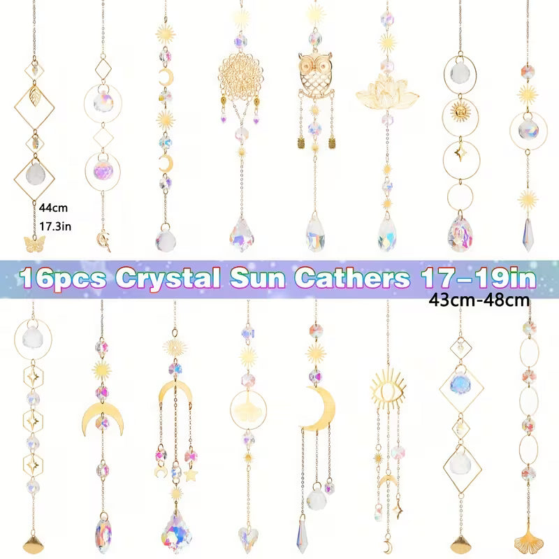 Colorful Crystal Suncatchers, Perfect Set