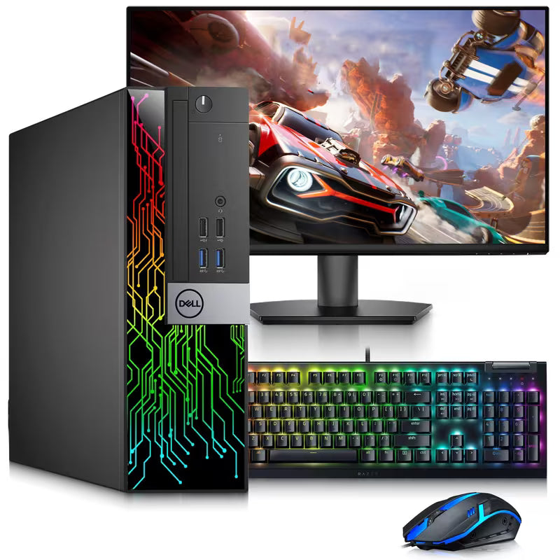 Dell OptiPlex Desktop RGB Lights Computer