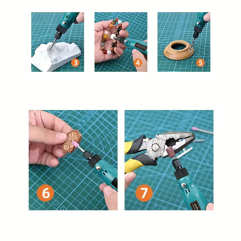 Industrial-grade Blue and Black 3.7V Power Lithium Battery Electric Grinder