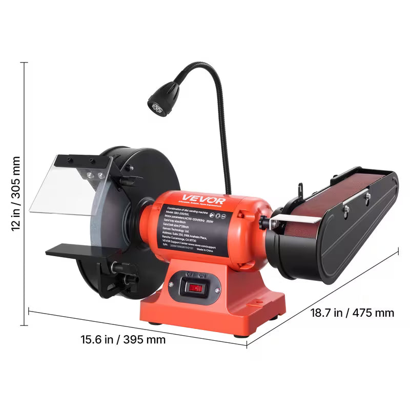 VEVOR 8" Bench Grinder & 2" x 28"