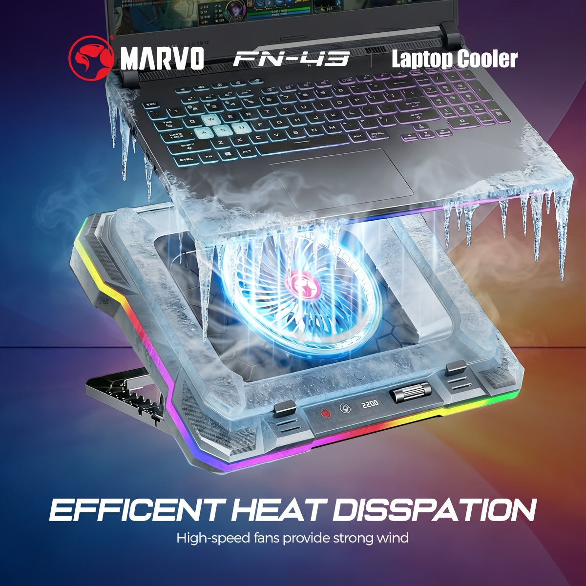 RGB Laptop Cooler Stand