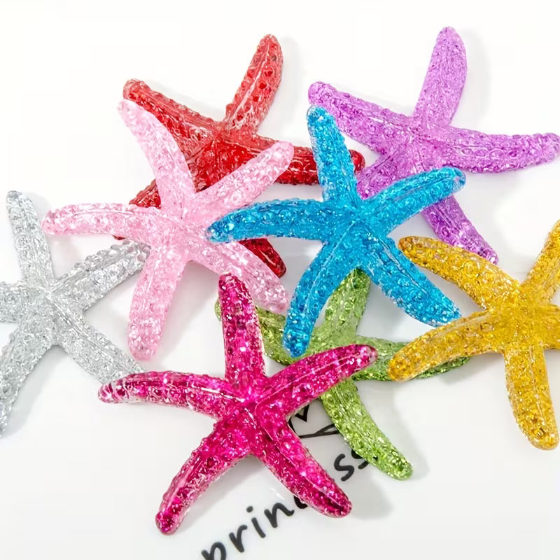 10pcs 1.57inch Resin Starfish