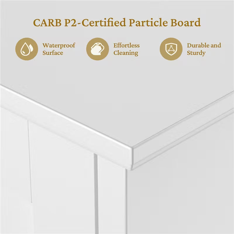 Costoffs Over-the-Toilet Bathroom Cabinet MDF Bathroom Storage Organizer with Adjustable Shelf