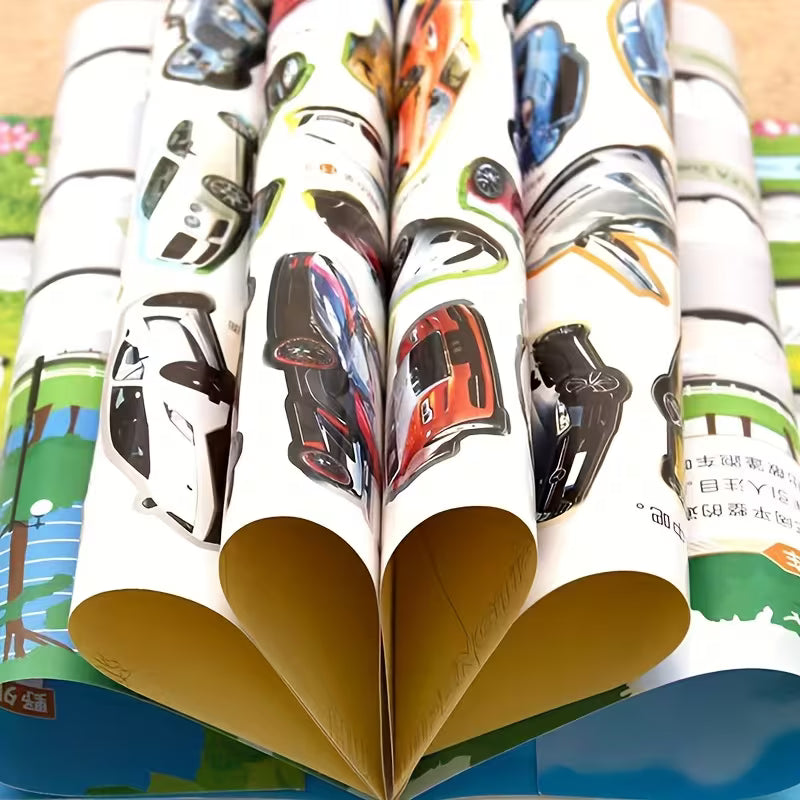 1PC Kids Car Sticker Book