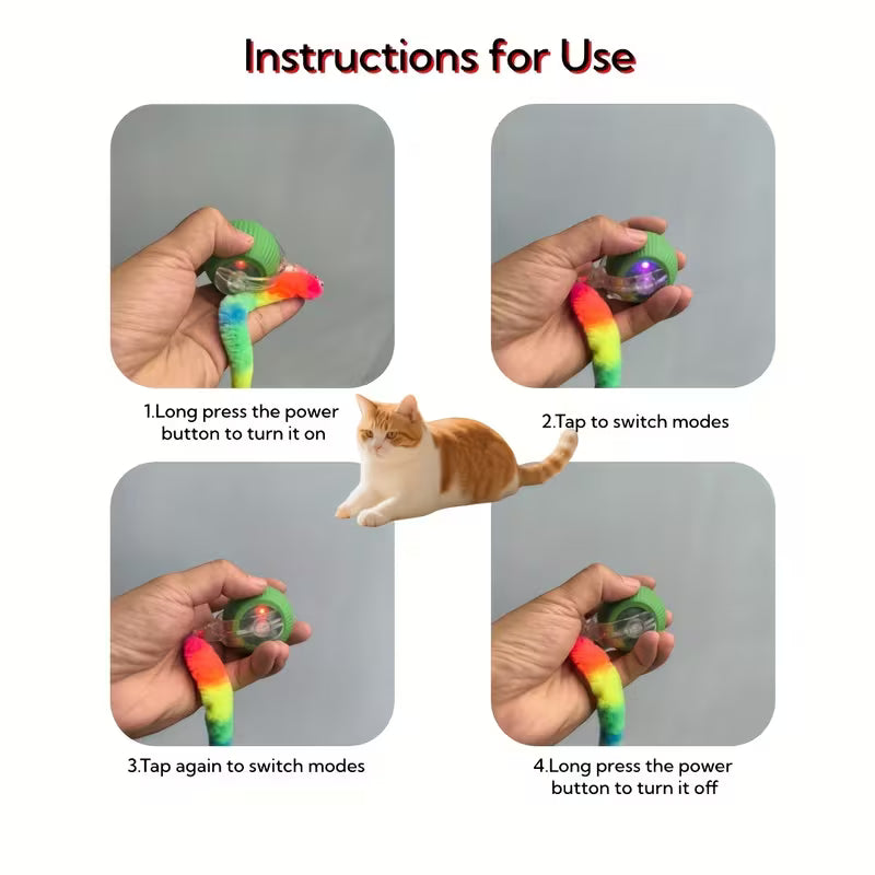 Smart Interactive Cat Ball Set, 2 Colors - Cat Entertainment