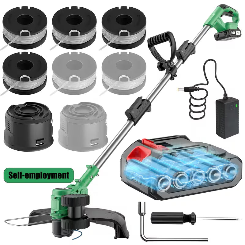 Weeder Trimmer Cordless Lawn Mower, Equipped