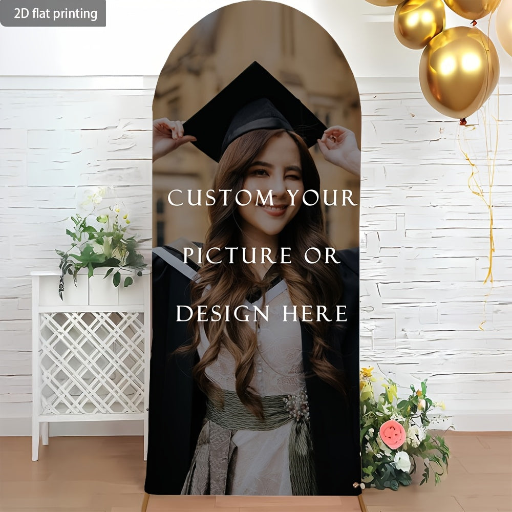 Customizable Elastic Canvas Arch Backdrop | Durable Polyester, Polyester