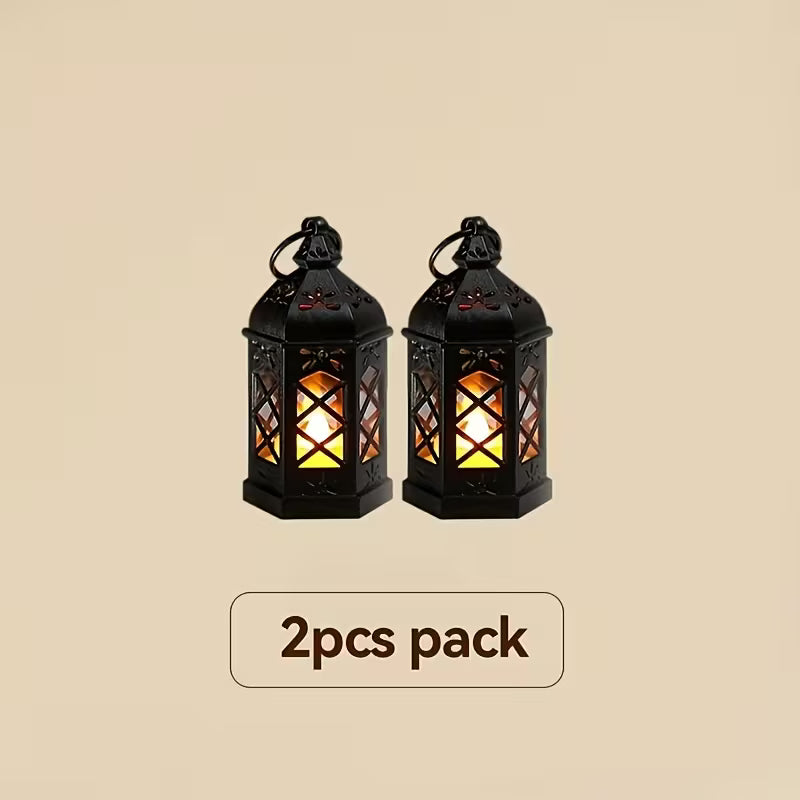 2/4/6/12-Pack Family Holiday Decor Hanging Lights, Mini Decorative Candle Lanterns
